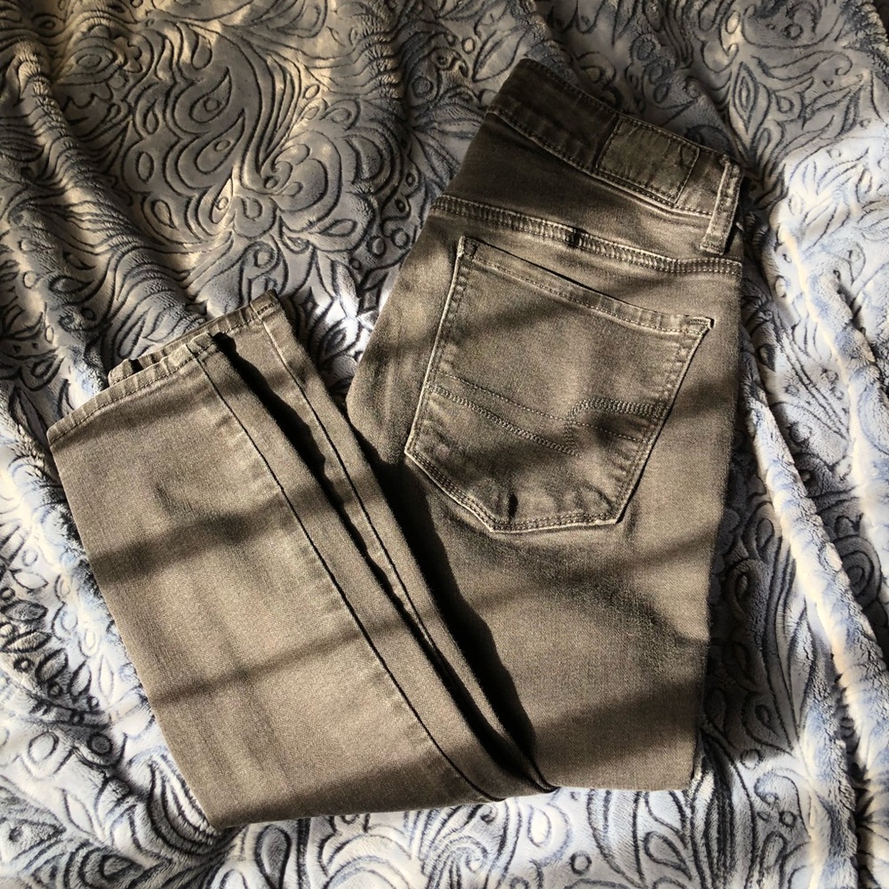 American Eagle super super stretch black jeggings